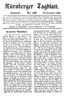 Nürnberger Tagblatt Freitag 24. November 1848