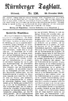 Nürnberger Tagblatt Dienstag 28. November 1848