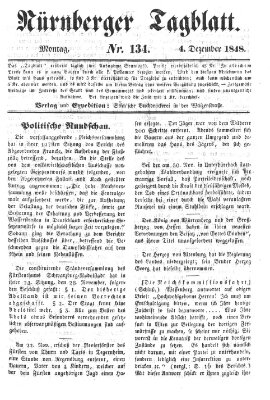 Nürnberger Tagblatt Samstag 2. Dezember 1848