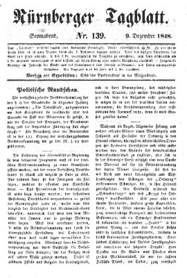 Nürnberger Tagblatt Freitag 8. Dezember 1848