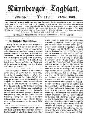 Nürnberger Tagblatt Dienstag 22. Mai 1849