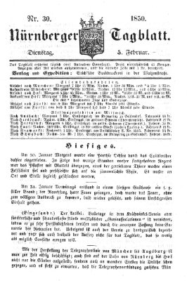 Nürnberger Tagblatt Dienstag 5. Februar 1850