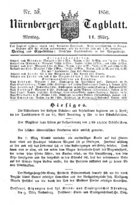 Nürnberger Tagblatt Montag 11. März 1850