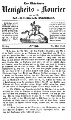 Allerneueste Nachrichten oder Münchener Neuigkeits-Kourier Freitag 26. Mai 1848