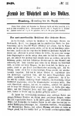 Der Freund der Wahrheit und des Volkes Samstag 26. August 1848