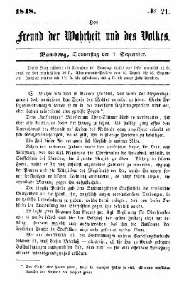 Der Freund der Wahrheit und des Volkes Donnerstag 7. September 1848