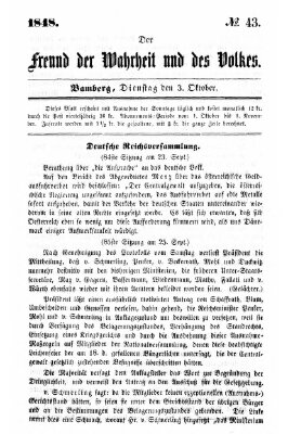 Der Freund der Wahrheit und des Volkes Dienstag 3. Oktober 1848