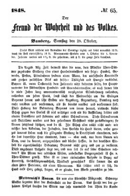 Der Freund der Wahrheit und des Volkes Samstag 28. Oktober 1848