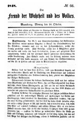 Der Freund der Wahrheit und des Volkes Montag 30. Oktober 1848