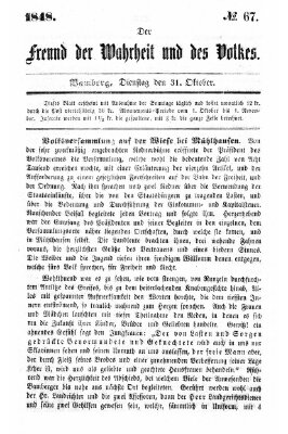 Der Freund der Wahrheit und des Volkes Dienstag 31. Oktober 1848