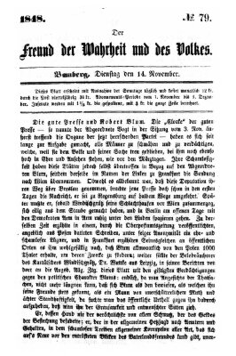 Der Freund der Wahrheit und des Volkes Dienstag 14. November 1848