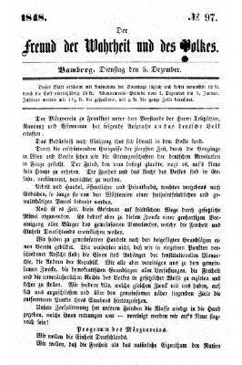 Der Freund der Wahrheit und des Volkes Dienstag 5. Dezember 1848