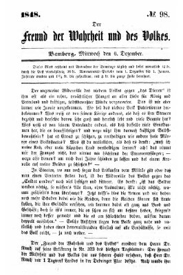 Der Freund der Wahrheit und des Volkes Mittwoch 6. Dezember 1848