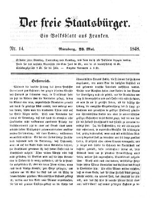 Der freie Staatsbürger Dienstag 23. Mai 1848