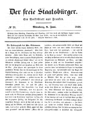 Der freie Staatsbürger Donnerstag 8. Juni 1848