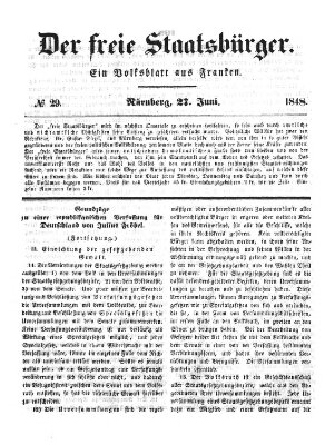 Der freie Staatsbürger Dienstag 27. Juni 1848