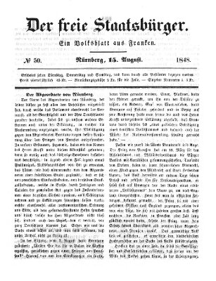 Der freie Staatsbürger Dienstag 15. August 1848