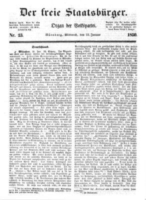 Der freie Staatsbürger Dienstag 22. Januar 1850