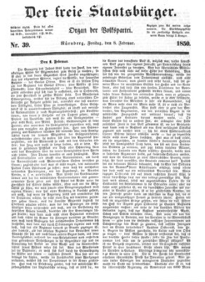 Der freie Staatsbürger Donnerstag 7. Februar 1850