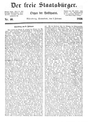 Der freie Staatsbürger Freitag 8. Februar 1850