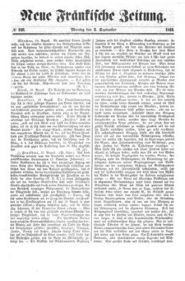 Neue Fränkische Zeitung Montag 3. September 1849