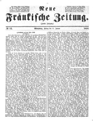 Neue Fränkische Zeitung Freitag 11. Januar 1850