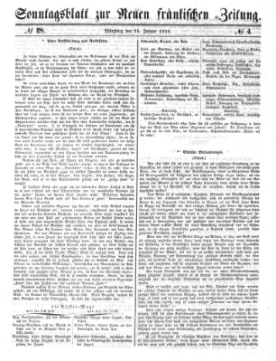 Neue Fränkische Zeitung Montag 28. Januar 1850