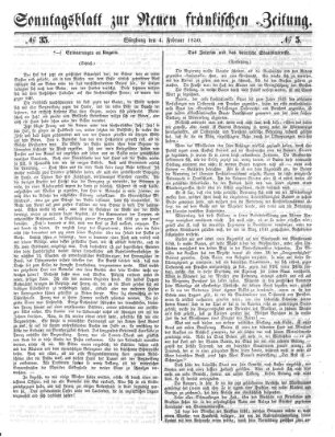 Neue Fränkische Zeitung Montag 4. Februar 1850