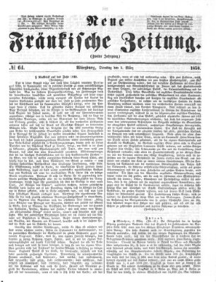 Neue Fränkische Zeitung Dienstag 5. März 1850