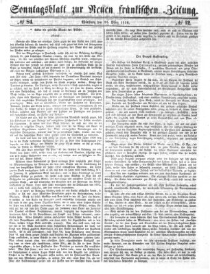 Neue Fränkische Zeitung Montag 25. März 1850