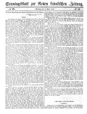 Neue Fränkische Zeitung Dienstag 9. April 1850