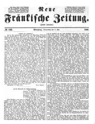 Neue Fränkische Zeitung Donnerstag 2. Mai 1850