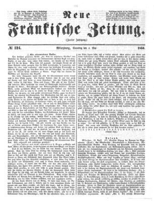 Neue Fränkische Zeitung Samstag 4. Mai 1850