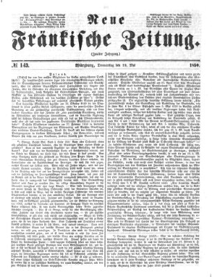 Neue Fränkische Zeitung Donnerstag 23. Mai 1850