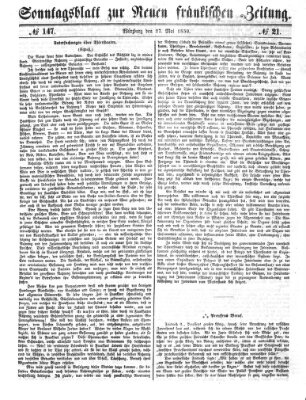 Neue Fränkische Zeitung Montag 27. Mai 1850