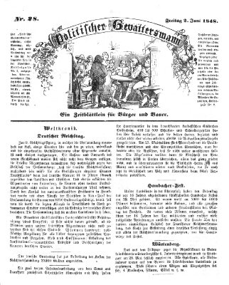 Politischer Gevattersmann Freitag 2. Juni 1848