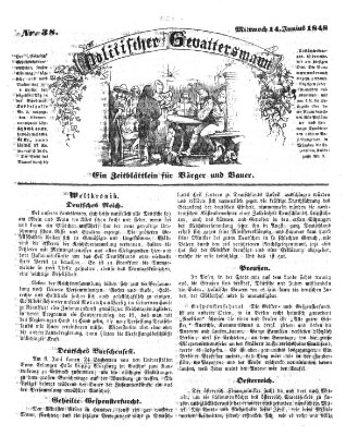 Politischer Gevattersmann Mittwoch 14. Juni 1848