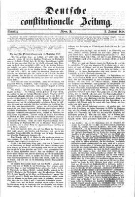 Deutsche constitutionelle Zeitung Sonntag 2. Januar 1848