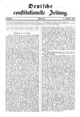 Deutsche constitutionelle Zeitung Samstag 8. Januar 1848