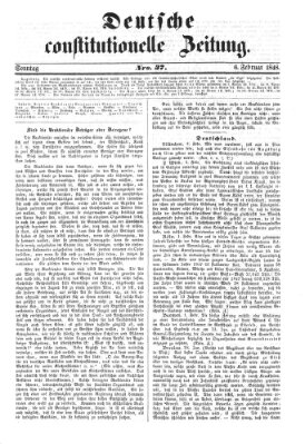 Deutsche constitutionelle Zeitung Sonntag 6. Februar 1848