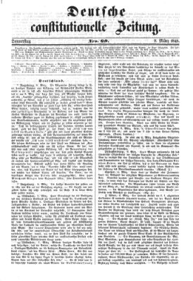 Deutsche constitutionelle Zeitung Donnerstag 9. März 1848