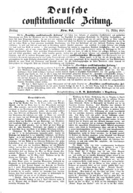 Deutsche constitutionelle Zeitung Freitag 24. März 1848