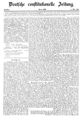 Deutsche constitutionelle Zeitung Samstag 6. Mai 1848