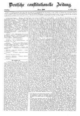 Deutsche constitutionelle Zeitung Dienstag 9. Mai 1848