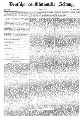 Deutsche constitutionelle Zeitung Mittwoch 10. Mai 1848