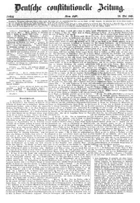 Deutsche constitutionelle Zeitung Freitag 26. Mai 1848