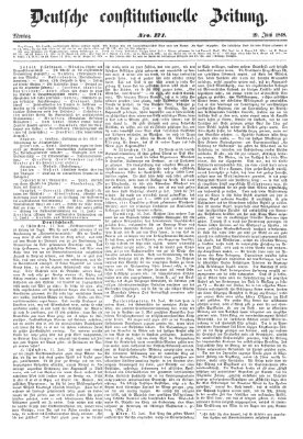 Deutsche constitutionelle Zeitung Montag 19. Juni 1848