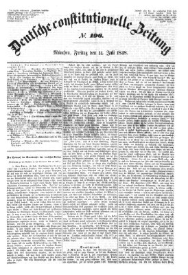 Deutsche constitutionelle Zeitung Freitag 14. Juli 1848