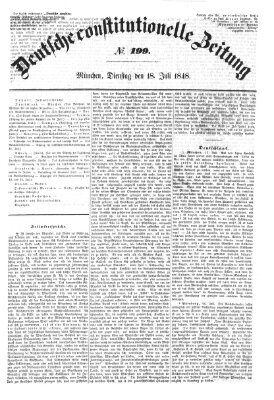 Deutsche constitutionelle Zeitung Dienstag 18. Juli 1848