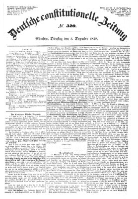 Deutsche constitutionelle Zeitung Dienstag 5. Dezember 1848